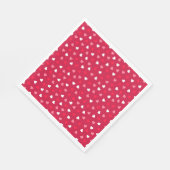 Tiny Valentijn Hearts in Rood Wit Roze Servetten (Hoek)