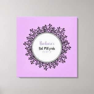 TINY VINES Bat Mitzvah Aanmeldbord Canvas Afdruk