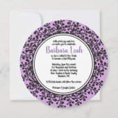 TINY VINES Circulaire Bat mitzvah Invitation (Devant)