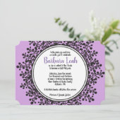 TINY VINES Circulaire Bat mitzvah Invitation (Debout devant)