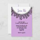 TINY VINES Circular Bat Mitzvah Reception Kaart (Voorkant)