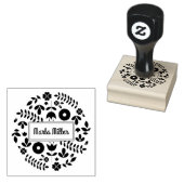 TINY VINES Return Address Stamp Rubberstempel (Gestempeld)