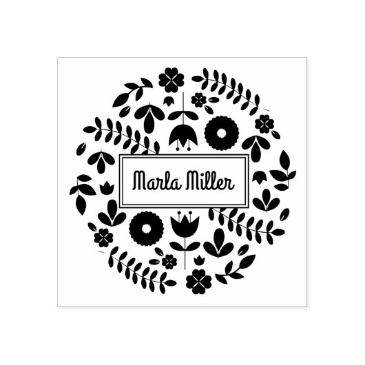 TINY VINES Return Address Stamp Rubberstempel (Afrduk)