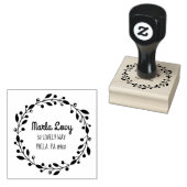 TINY VINES Return Address Stamp Rubberstempel (Gestempeld)