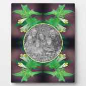 Tiny White Wildflower Creëer Uw eigen foto Fotoplaat (Voorkant)