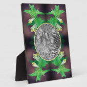 Tiny White Wildflower Creëer Uw eigen foto Fotoplaat (Zijkant)