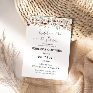 Tiny Wildflower Bridal Shower Uitnodiging