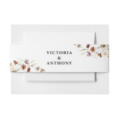 Tiny Wildflower Bruiloft Belly Band Uitnodigingen Wikkel (Voorkant Voorbeeld)