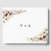 Tiny Wildflower Bruiloft Gastenboek (Achterkant)