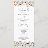 Tiny Wildflower huwelijksprogramma Programma (Voorkant)