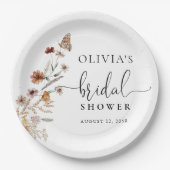 Tiny Wildflower Vrijgezellenfeest Papier Bord (Voorkant)