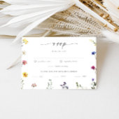 Tiny Wildflowers Bruiloft RSVP Kaartje