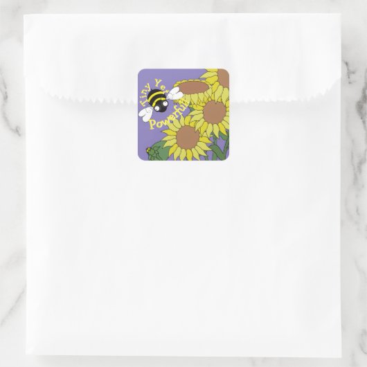 Tiny Yet Powerful Sunflower Sticker (Sac)