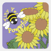 Tiny Yet Powerful Sunflower Sticker (Devant)