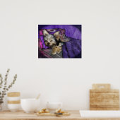 Tiny Yorkie Sleeping Angel Wings & Halo Poster (Keuken)