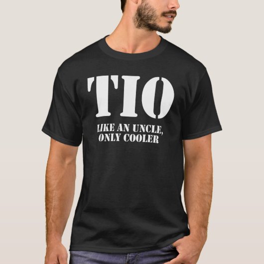 Tio-definitie als een oom-slechts-koeler Apprecia T-shirt (Voorkant)
