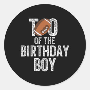 Tio van de jarige American Football-fan Ronde Sticker