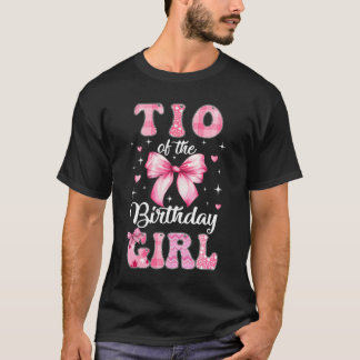 Tio Van Verjaardagsmeisje Coquette Strik Matching T-shirt