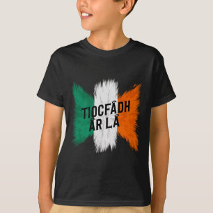 Tiocfaidh Ar La Vintage Ierland Ierland Vlag Ierse T-shirt