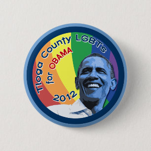 Tioga County PA LGBT's voor Obama 2012 2,25-inch B Ronde Button 5,7 Cm