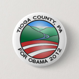 Tioga County PA voor Obama 2012 Canyon 2,25-inch B Ronde Button 5,7 Cm