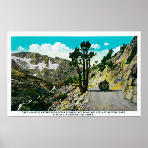 Tioga Road High Sierra tussen Tahoe en Yosemit Poster