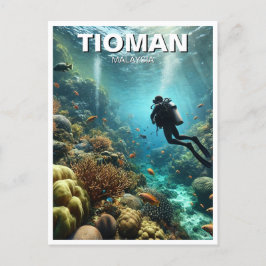 Tioman Maleisië Scuba Diving Briefkaart