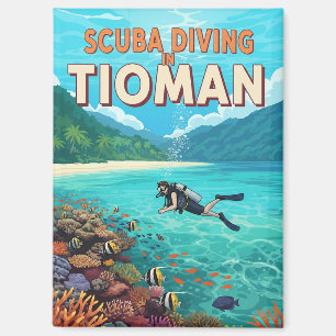 Tioman Maleisië Scuba Diving Magneet