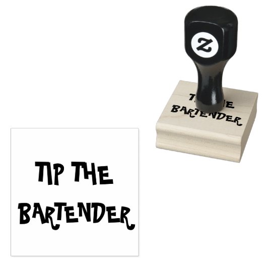 TIP DE BARTENDER 	RUBBERSTEMPEL (Gestempeld)