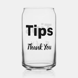 Tip Jar Blikvorm Glas