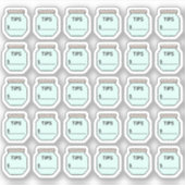 Tip Jar Money Tracking Planner Sticker (Voorkant)