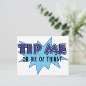 Tip me.... briefkaart (Staand voorkant)