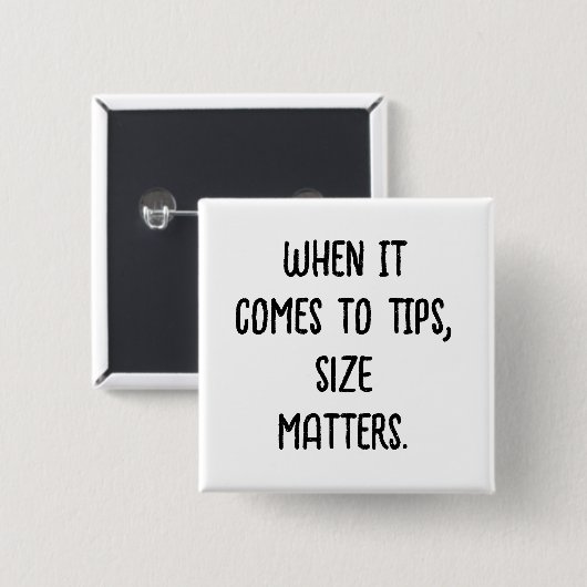 Tip Me Pin Vierkante Button 5,1 Cm (Voorkant /achterkant)