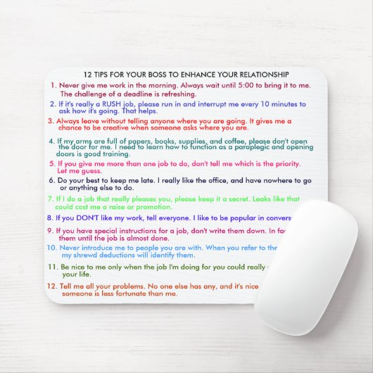 TIP POUR QUE LE PATRON AUGMENTE le tapis de souris (Avec souris)