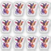 Tip van haar tenen 12 Sticker blad (Voorkant)