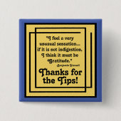 Tip waardering vierkante button 5,1 cm (Voorkant)