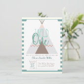 Tipi natif | Wild One Birthday Party Invitation (Debout devant)