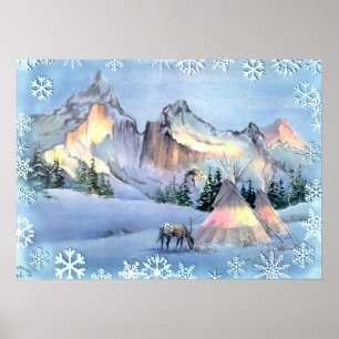 TIPI WINTER APPALOOSA DOOR SHARON SHARPE POSTER