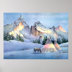 TIPI WINTER APPALOOSA DOOR SHARON SHARPE POSTER