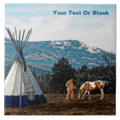 Tipi - Winterkamp Tegeltje (Voorkant)