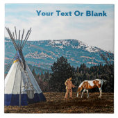 Tipi - Winterkamp Tegeltje (Voorkant)