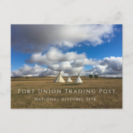 Tipis at Fort Union Trading Post NHS, North Dakota Briefkaart