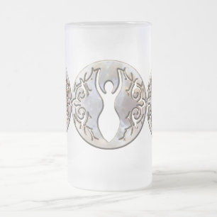 Tiple Moon Moonstone Goddess Matglas Bierpul