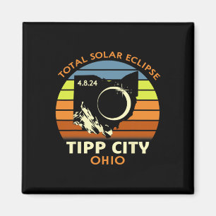 Tipp City Ohio Totale Zonsverduistering 2024 Magneet