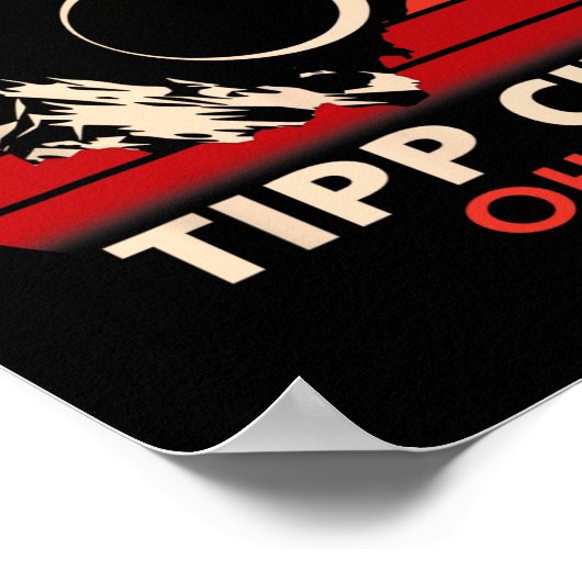 Tipp Stad Ohio Totale Zonsverduistering 2024 Poster (Hoek)