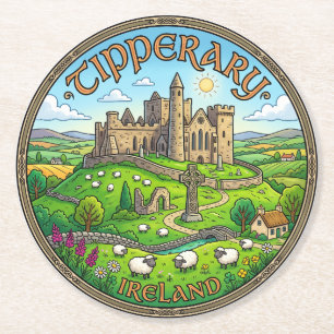 Tipperary Ierland Ronde Kartonnen Onderzetter