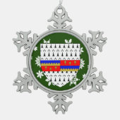 Tipperary Ireland Crest Irish Tin Sneeuwvlok Ornament (Voorkant)