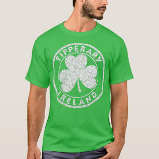 Tipperary Ireland  Shamrock Sign Distress T-shirt