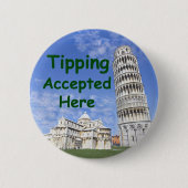 Tipping geaccepteerd hier Button (Voorkant)