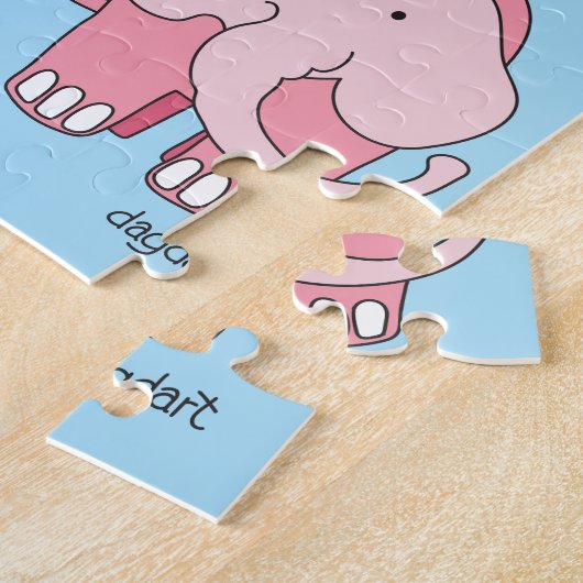 Tippy Toes Elephant Big Piece Puzzle (Côté)